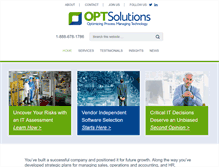 Tablet Screenshot of optsolutionsinc.com